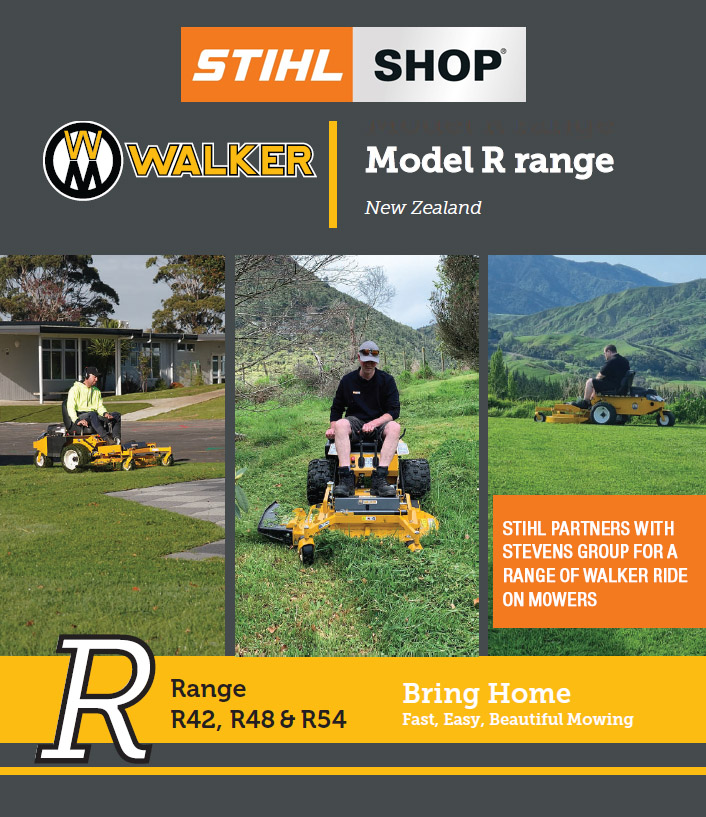 STIHL PARTNERS WITH STEVENS GROUP FOR A RANGE OF WALKER RIDE ON MOWERS